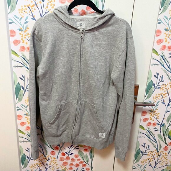 DC Shoes Cozy Gray Zip-Up Hoodie – Size M 🔥 - Picture 2 of 10